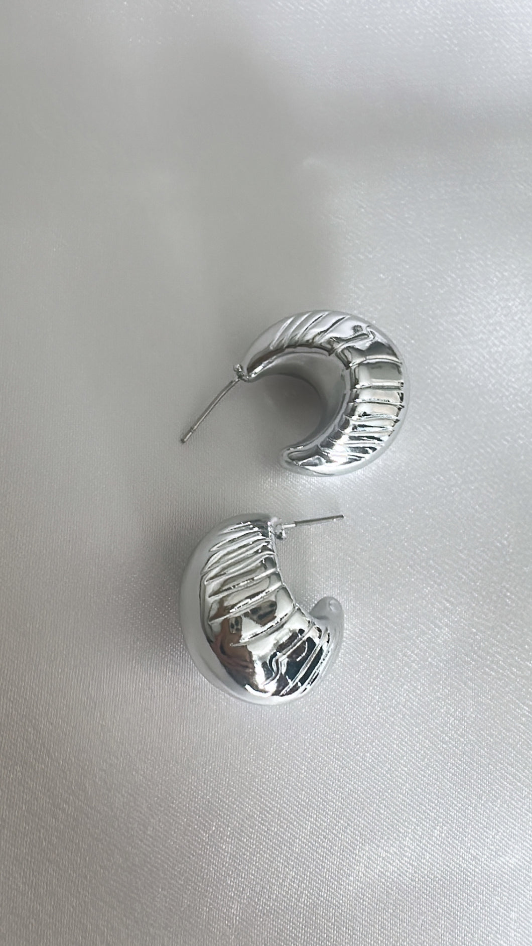 Silver hoops