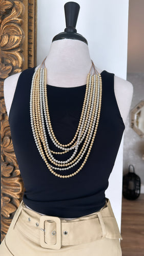 Balls two tone necklace