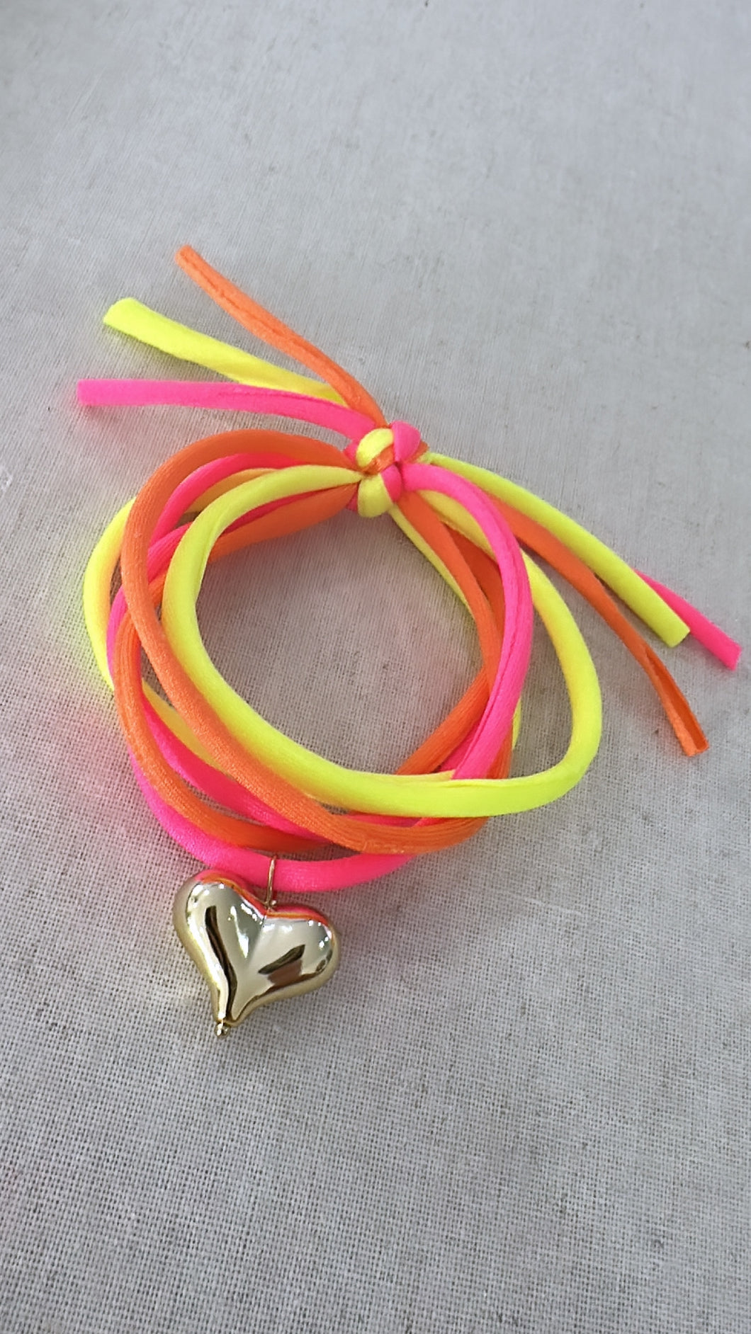 Heart licra bracelet