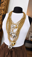 Load image into Gallery viewer, Gold hearts &amp; star necklace