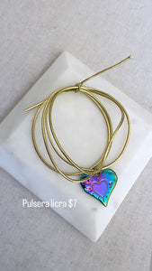 Bracelet licra heart