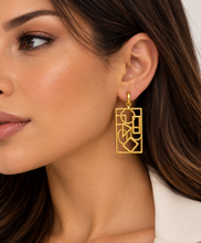 Load image into Gallery viewer, Square earrings gols