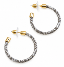 Load image into Gallery viewer, Hoops gold &amp; silver
