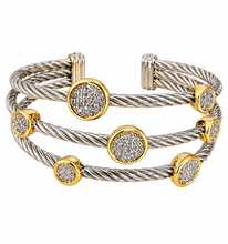 Load image into Gallery viewer, Circles shine cuff