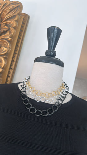 3 chains, one necklace