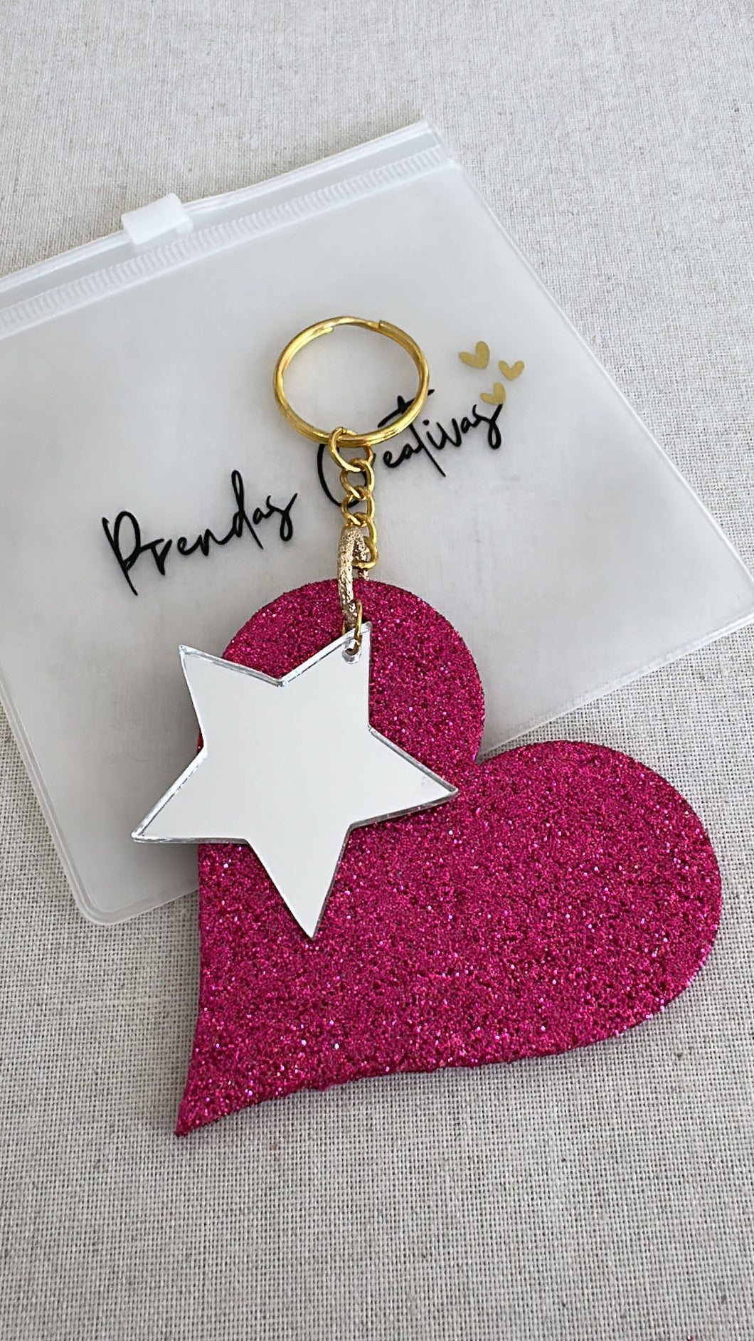 Key star & heart