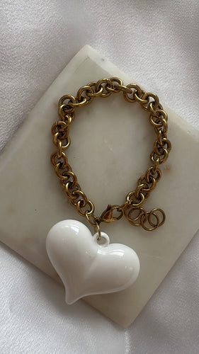 Bracelet heart white