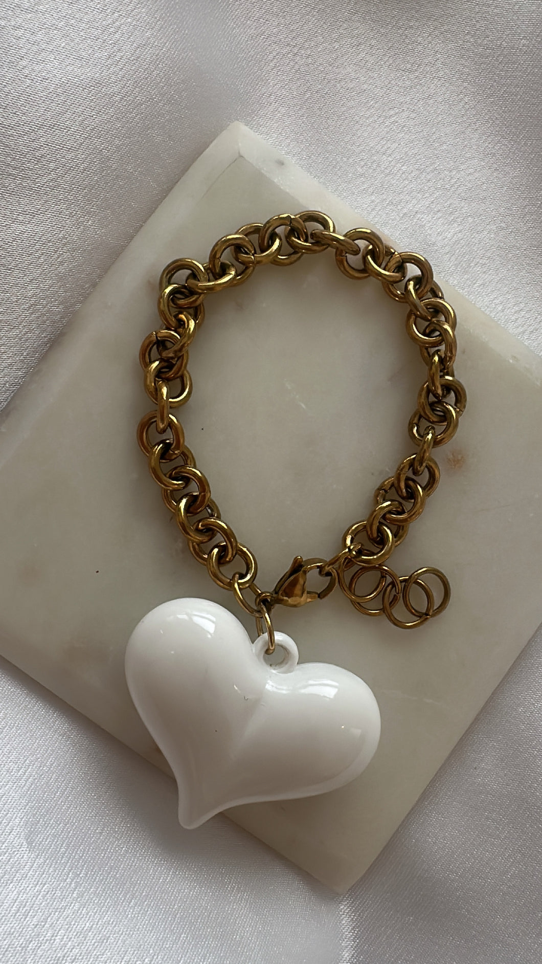 Bracelet heart white