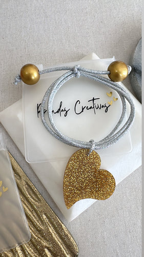 Licra bracelet heart