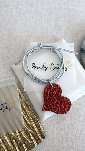 Licra bracelet heart