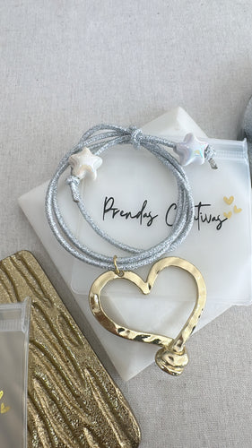 Licra bracelet heart