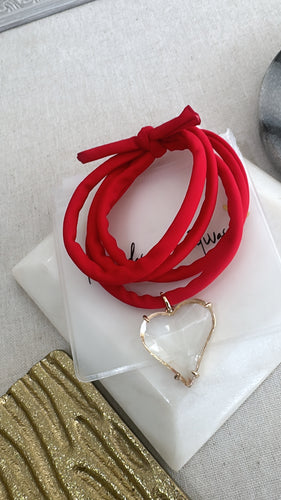 Licra bracelet heart