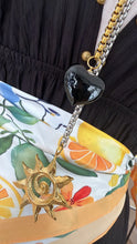 Load image into Gallery viewer, Lariat heart black &amp; sun