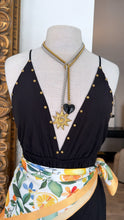 Load image into Gallery viewer, Lariat heart black &amp; sun