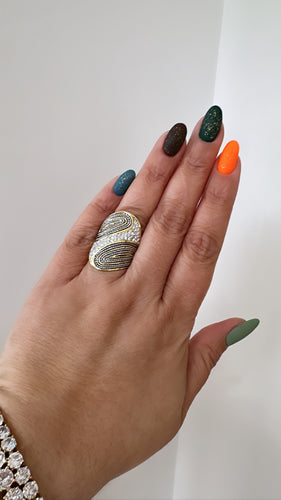 Ring shine two tones