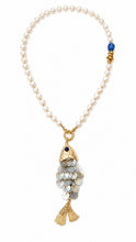 Load image into Gallery viewer, Fish &amp; pearl necklace