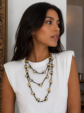 Load image into Gallery viewer, Long black necklace