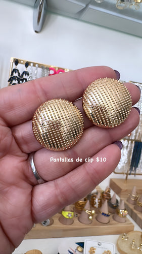 Clip earrings