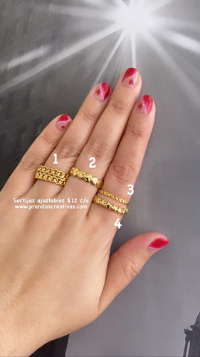 Rings adjustable