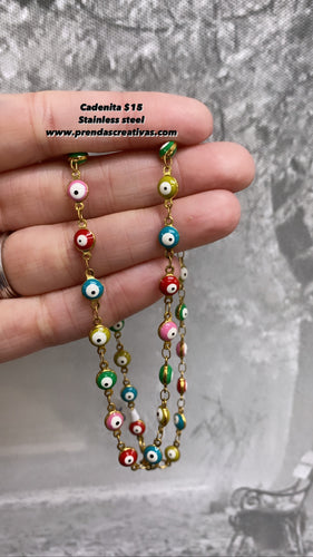 Eye chain necklace
